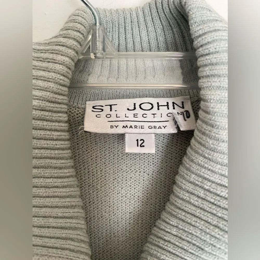 ST. JOHN COLLECTION by Marie light blue dress - Picture 3 of 13